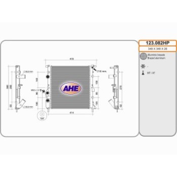Rad. RENAULT Clio II/Thalia I 1.2 03.98-