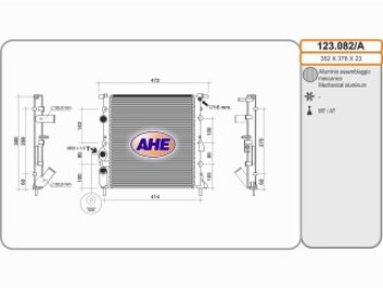 Rad. RENAULT Clio II/Thalia I 1.2 03.98-