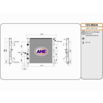 Rad. RENAULT Clio II/Thalia I 1.2 03.98-
