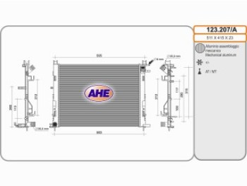 Rad. RENAULT CLIO IV 0.9/1.2/1.5DCI