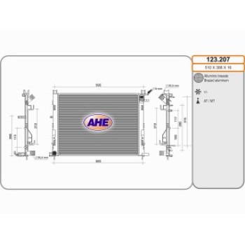 Rad. RENAULT CLIO IV 0.9/1.2/1.5DCI