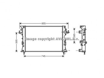 Rad. RENAULT Laguna II 1.9 D 01-