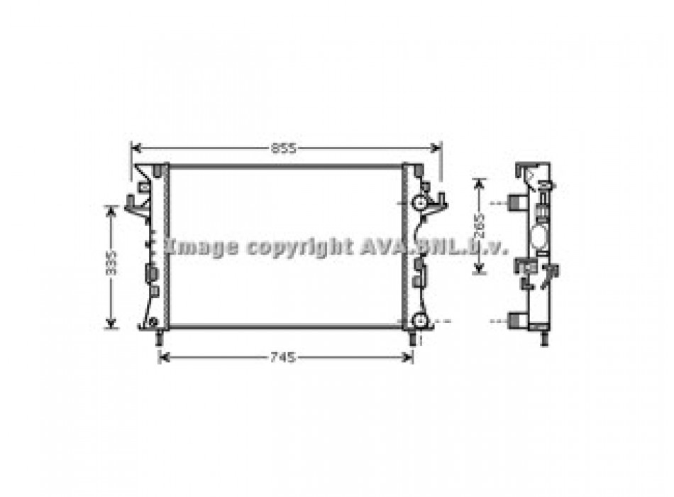 Rad. RENAULT Laguna II 1.9 D 01-
