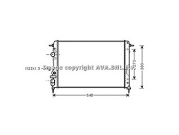 Rad. RENAULT Megane 00- + AC