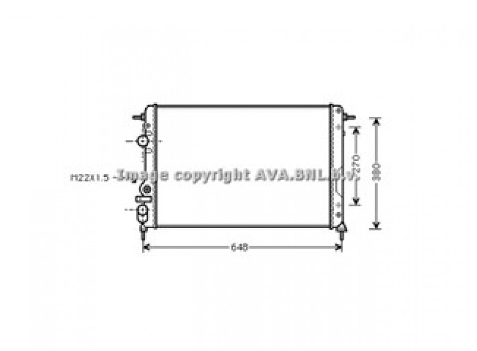 Rad. RENAULT Megane 00- + AC