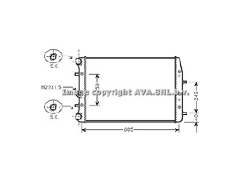 Rad. SKODA Fabia 1.9 TDi 99-