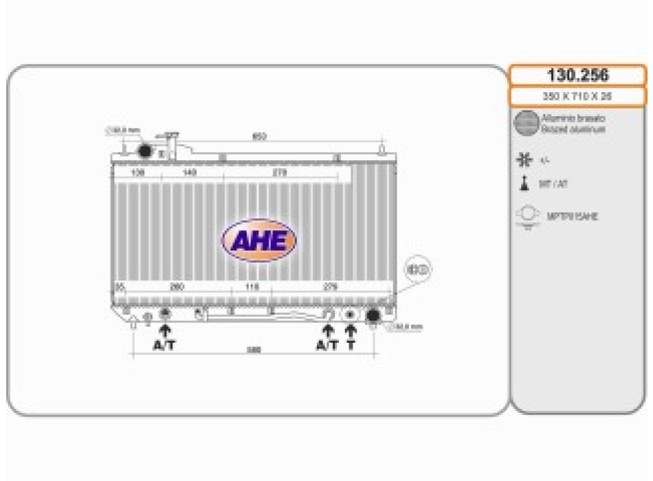 Rad. TOYOTA FUN CRUISER / RAV 4 2.0MT/AT +/- AC