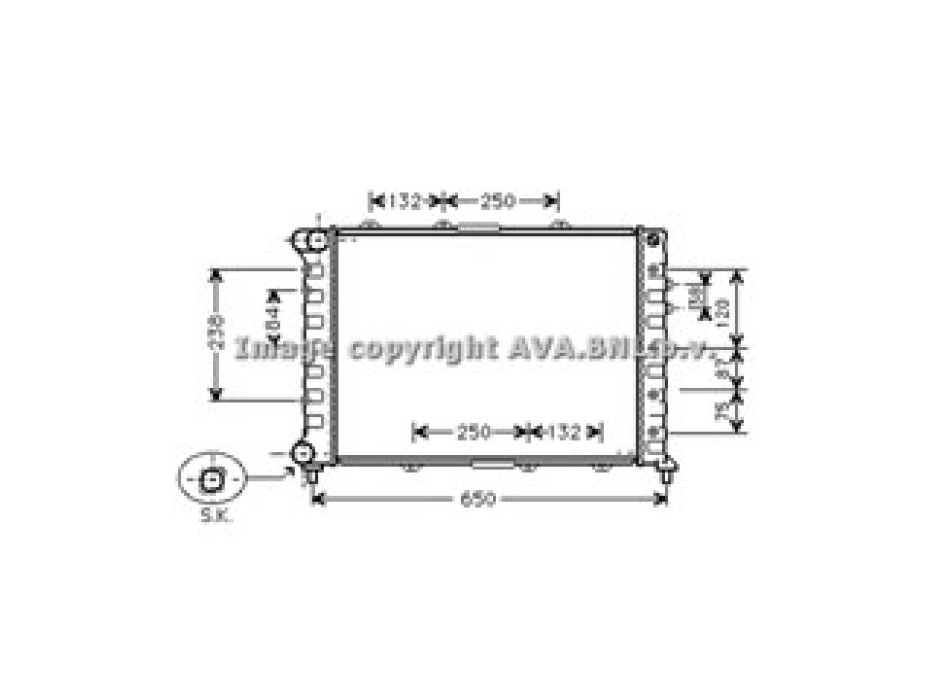 Radiator Alfa 156 2.5 i / 24V. '10/97-