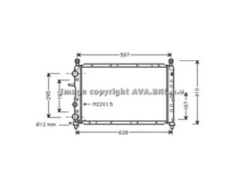Radiator Delta HF 4x4 Turbo '93-