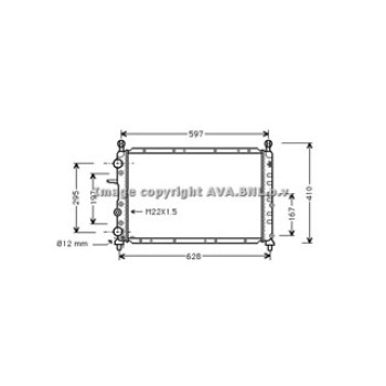 Radiator Delta HF 4x4 Turbo '93-