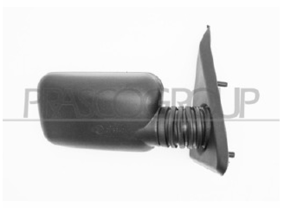 RETROVISORE DESTRO MANUALE NERO-CONVESSO/CROMATO