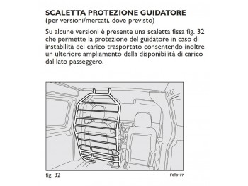 Scaletta di protezione  guidatore sx Fiat Fiorino  ( Disponibile in 30 giorni lavorativi )