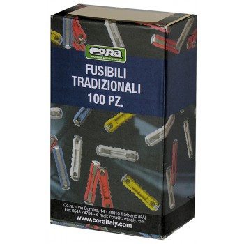 SCATOLA 100 PZ. FUSIBILI TRADIZIONALI 25A