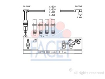 SERIE CAVI ACCENSIONE COMPLETA