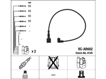 SERIE CAVI ACCENSIONE COMPLETA