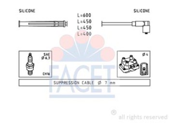 SERIE CAVI ACCENSIONE COMPLETA
