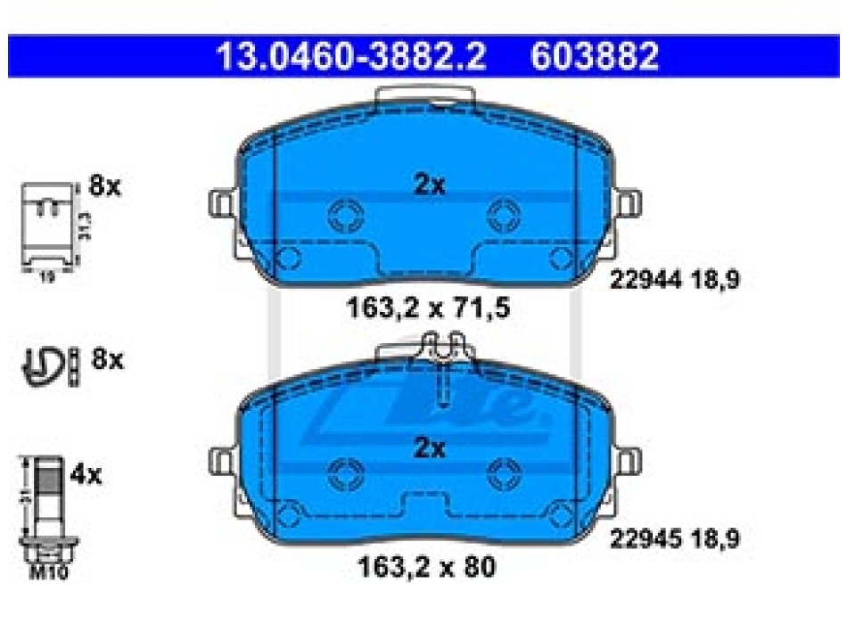 SERIE PASTIGLIE ANTERIORI