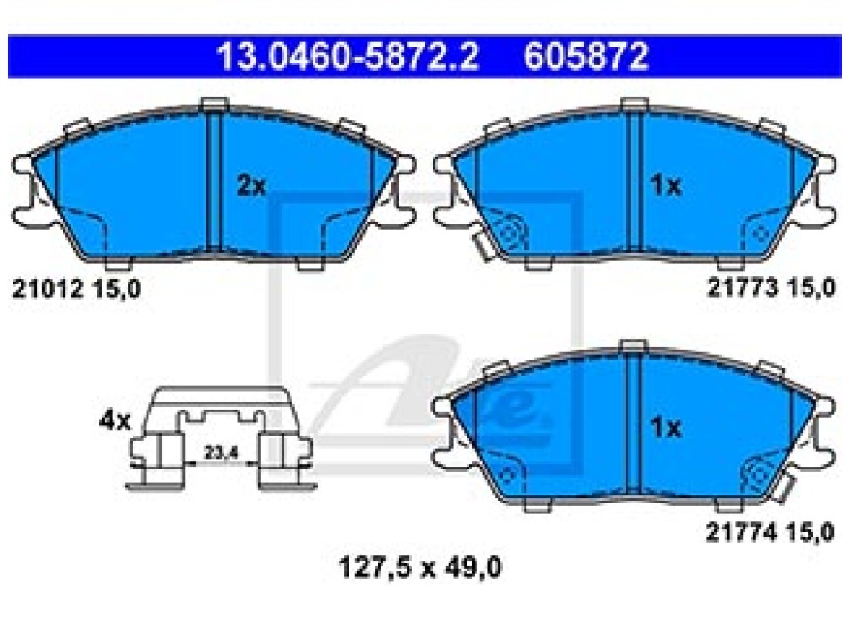 SERIE PASTIGLIE ANTERIORI