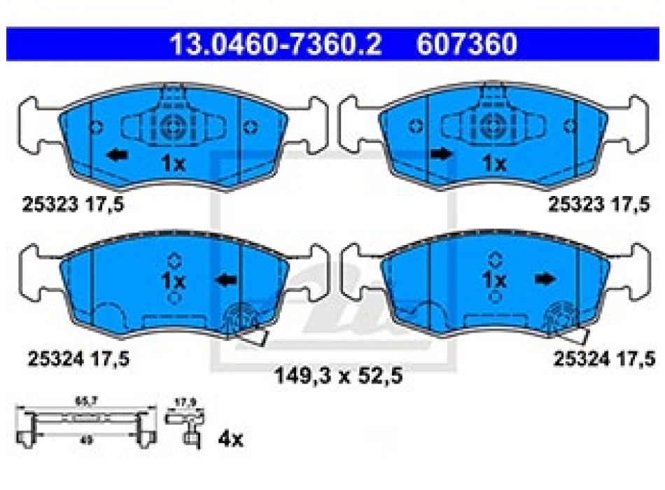 SERIE PASTIGLIE ANTERIORI