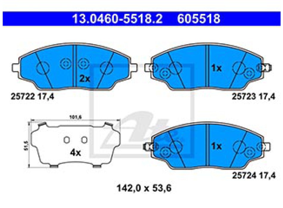 SERIE PASTIGLIE ANTERIORI