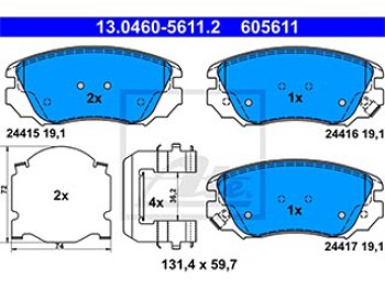 SERIE PASTIGLIE ANTERIORI