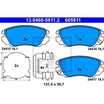 SERIE PASTIGLIE ANTERIORI