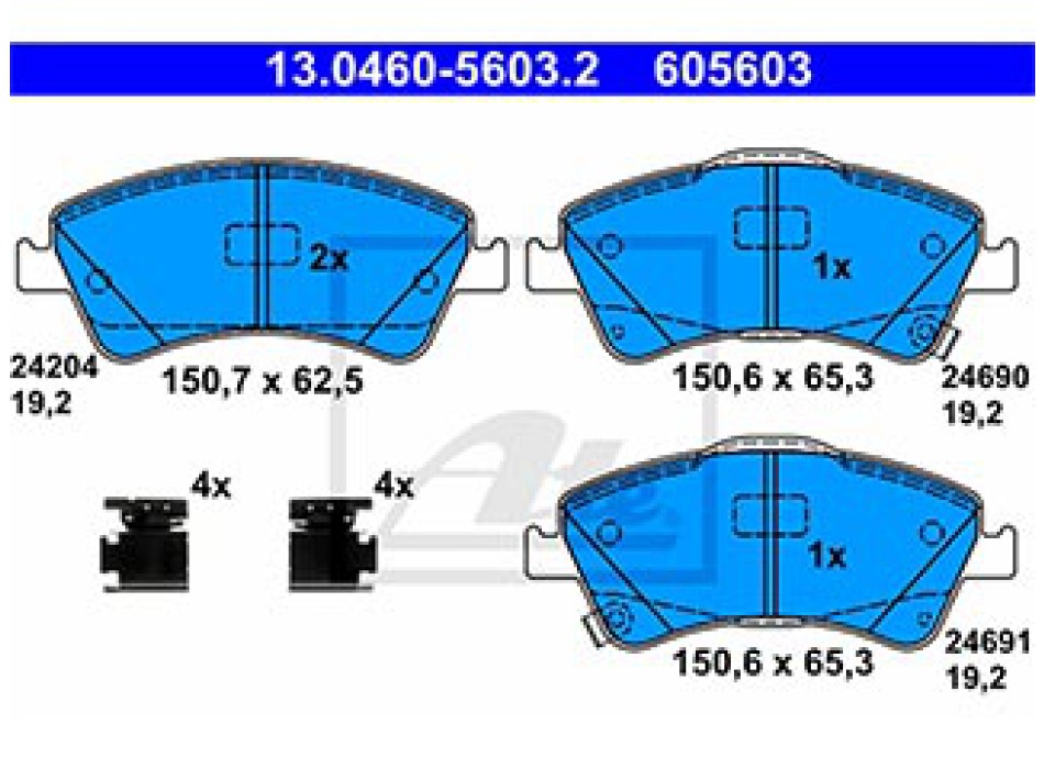 SERIE PASTIGLIE ANTERIORI