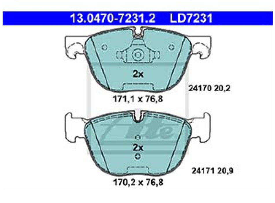 SERIE PASTIGLIE CERAMIC ANTERIORI
