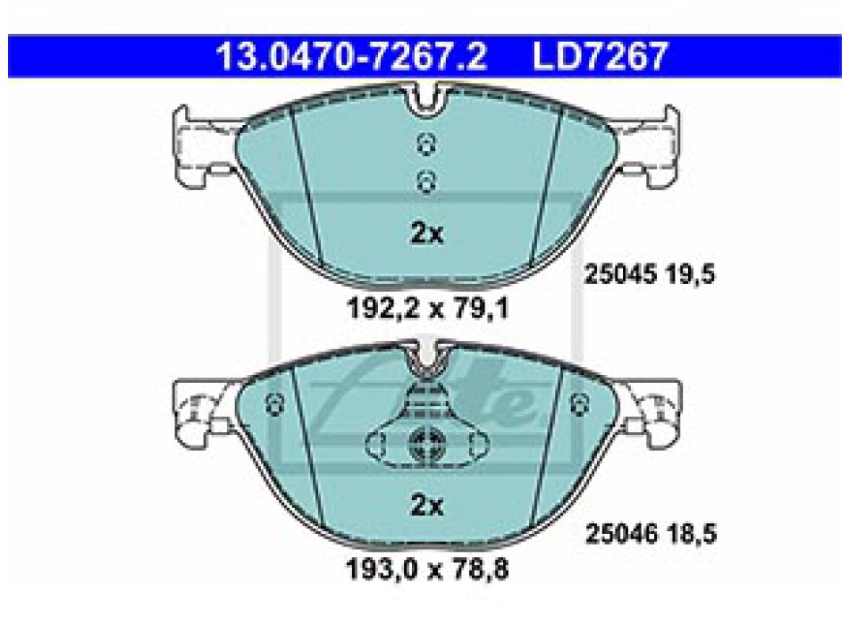 SERIE PASTIGLIE CERAMIC ANTERIORI