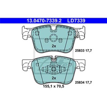 SERIE PASTIGLIE CERAMIC ANTERIORI