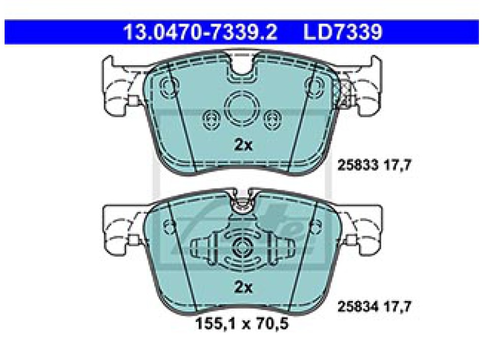 SERIE PASTIGLIE CERAMIC ANTERIORI