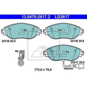 SERIE PASTIGLIE CERAMIC ANTERIORI