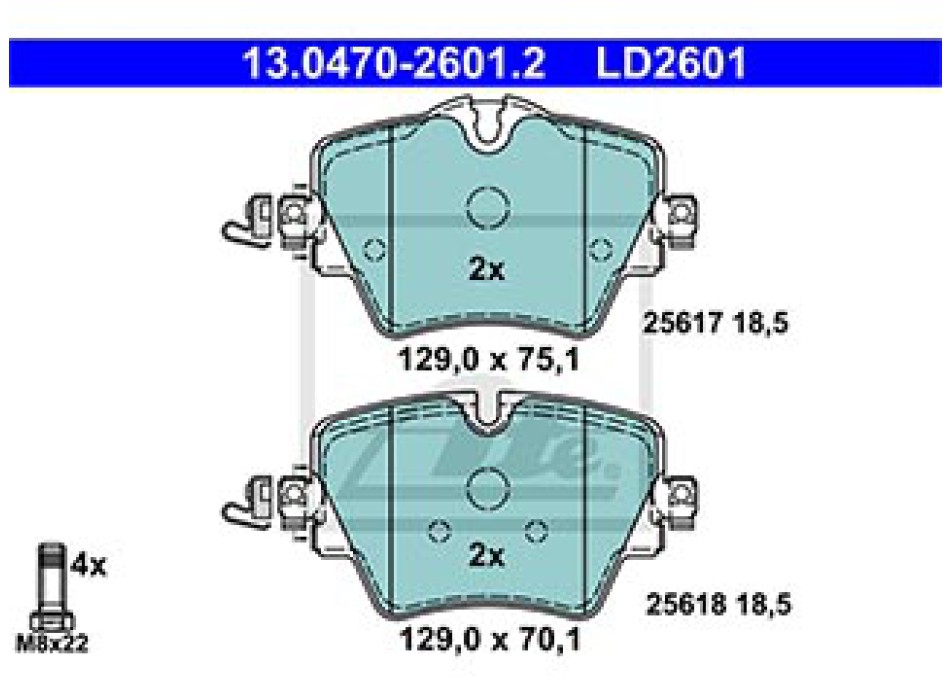 SERIE PASTIGLIE CERAMIC ANTERIORI