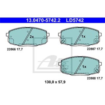 SERIE PASTIGLIE CERAMIC ANTERIORI