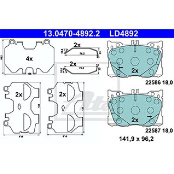 SERIE PASTIGLIE CERAMIC ANTERIORI