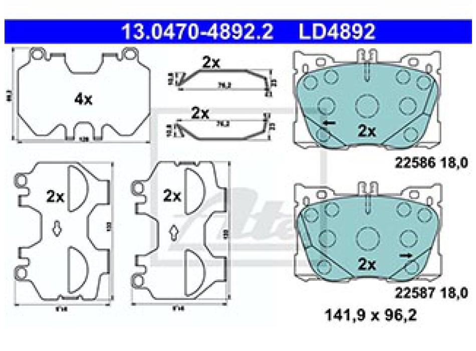SERIE PASTIGLIE CERAMIC ANTERIORI