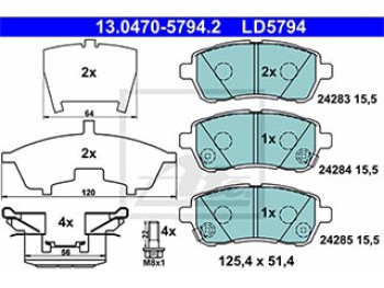 SERIE PASTIGLIE CERAMIC ANTERIORI