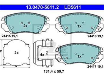 SERIE PASTIGLIE CERAMIC ANTERIORI