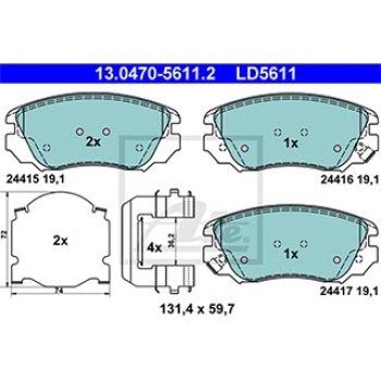 SERIE PASTIGLIE CERAMIC ANTERIORI