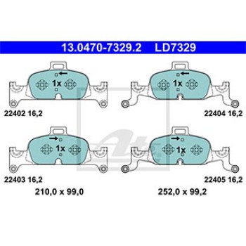 SERIE PASTIGLIE CERAMIC ANTERIORI