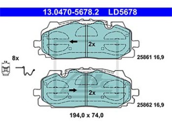 SERIE PASTIGLIE CERAMIC ANTERIORI