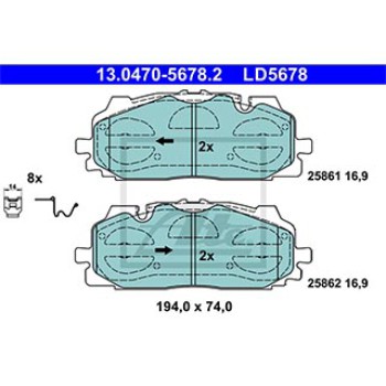 SERIE PASTIGLIE CERAMIC ANTERIORI