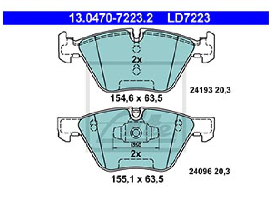 SERIE PASTIGLIE CERAMIC ANTERIORI