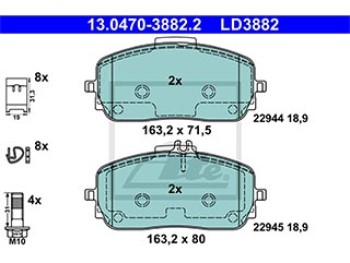 SERIE PASTIGLIE CERAMIC ANTERIORI