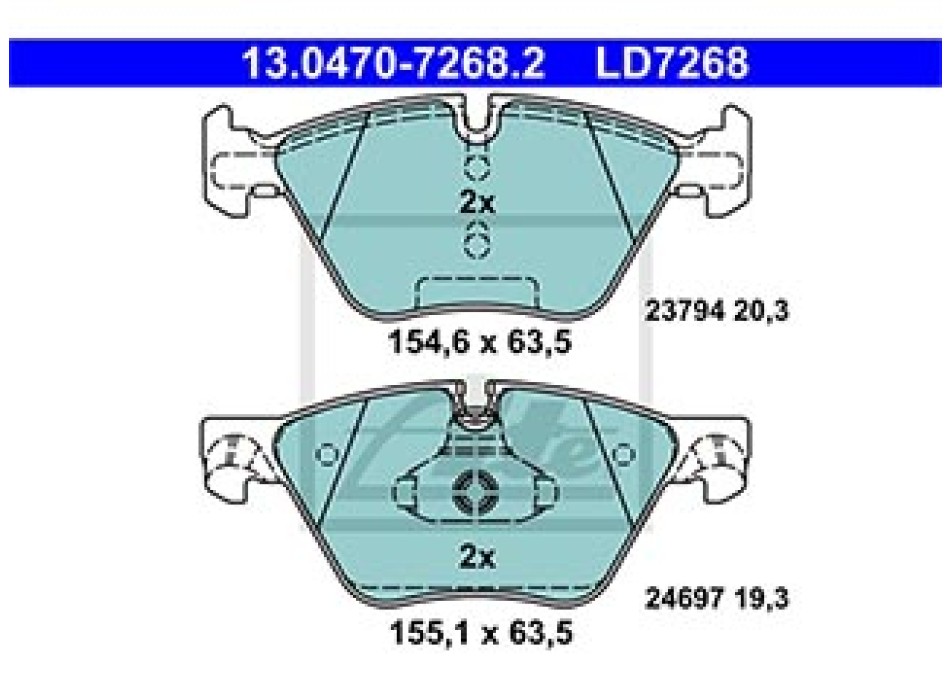 SERIE PASTIGLIE CERAMIC ANTERIORI