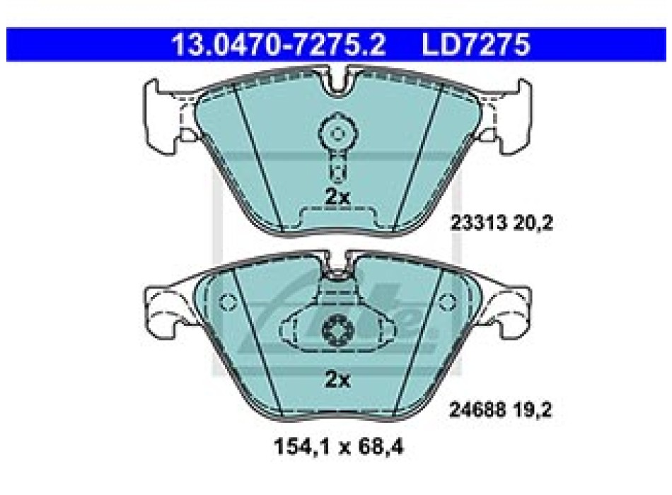 SERIE PASTIGLIE CERAMIC ANTERIORI