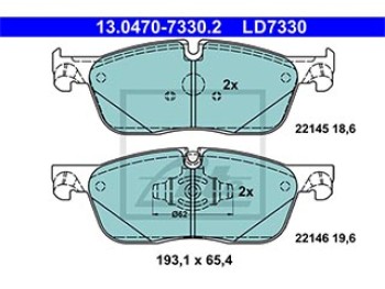 SERIE PASTIGLIE CERAMIC ANTERIORI