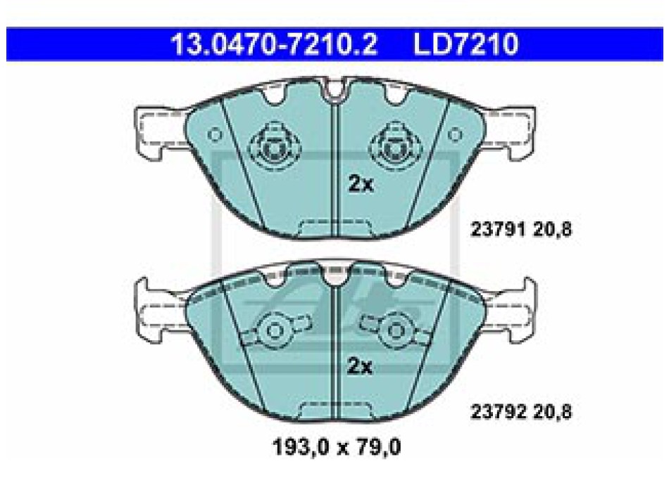 SERIE PASTIGLIE CERAMIC ANTERIORI