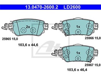 SERIE PASTIGLIE CERAMIC POSTERIORI