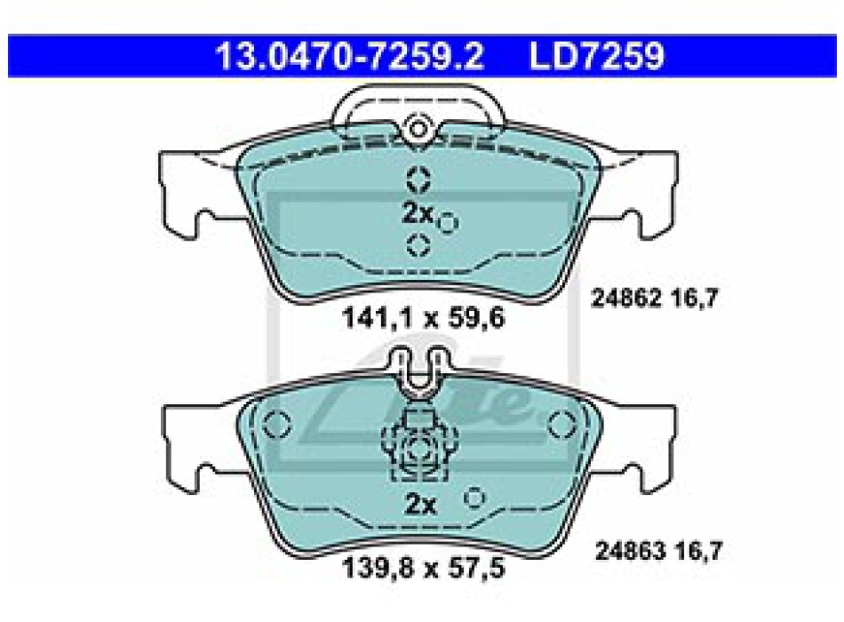 SERIE PASTIGLIE CERAMIC POSTERIORI